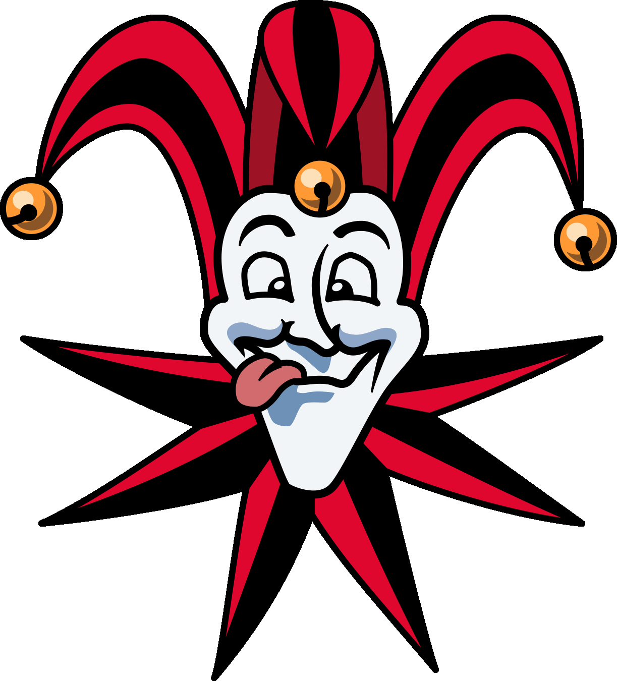 Red and White Jester for April Fools Day